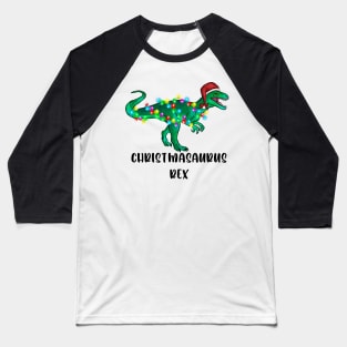 Christmasaurus Rex Baseball T-Shirt